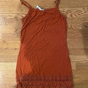 small monoreno rusty brown dress